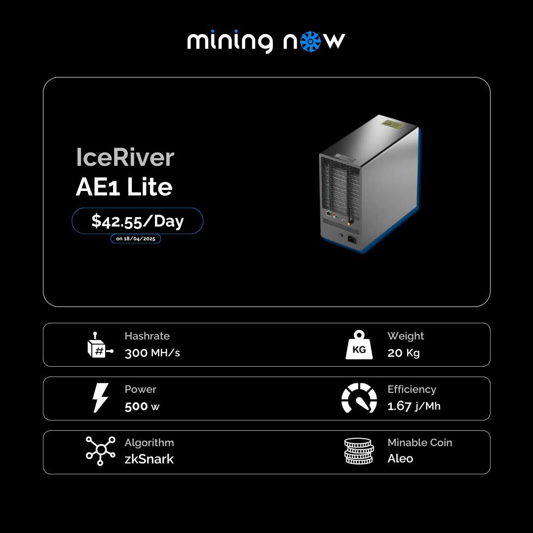高蒜力300M，冰河ALEO AE1 Lite助力挖掘新征程– 挖矿网
